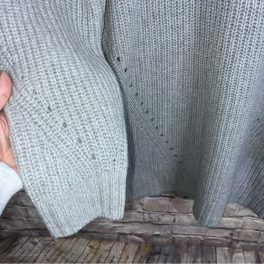 Outerknown Mock Neck Cashmere Blend Sweater Dress  in Gray Size XS NEW - Picture 4 of 7